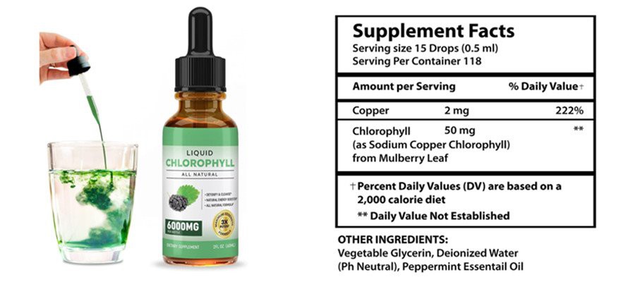 chlorophyll liquid drops usa
